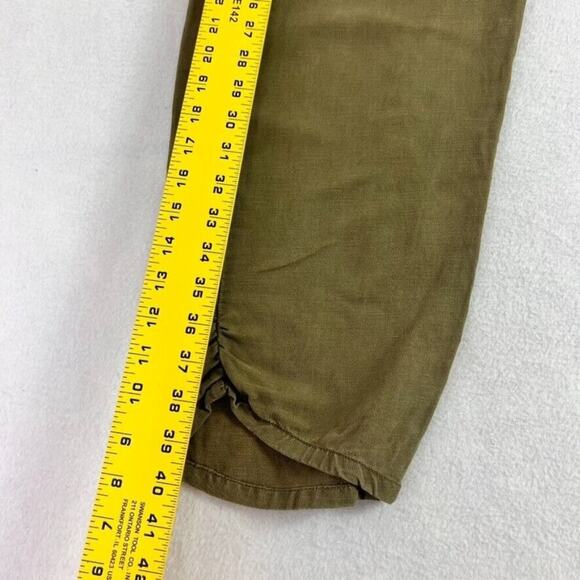 By anthropologie Pant Women Small Green Drawstring Elastic Atleisure Lightweight - Picture 14 of 16